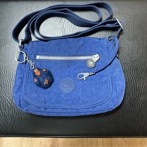 Kipling Sabian Crossbody Mini Bag Purse Navy Crossbody Bag with Keychain monkey